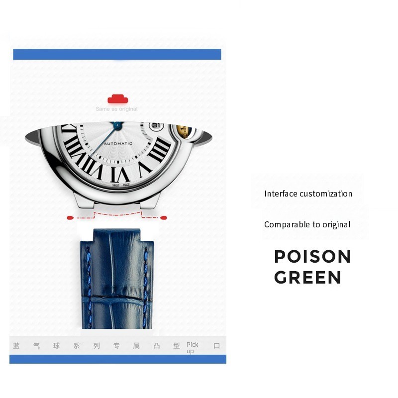 Watch Band for Cartier Bracele - Cartier Watch Ballon Bleu 评论和价格