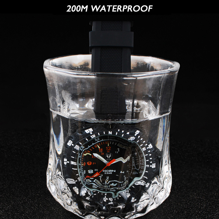 Hnlgnox Mens Pilot Watches Spo - Rubber Strap Diver 评论和价格