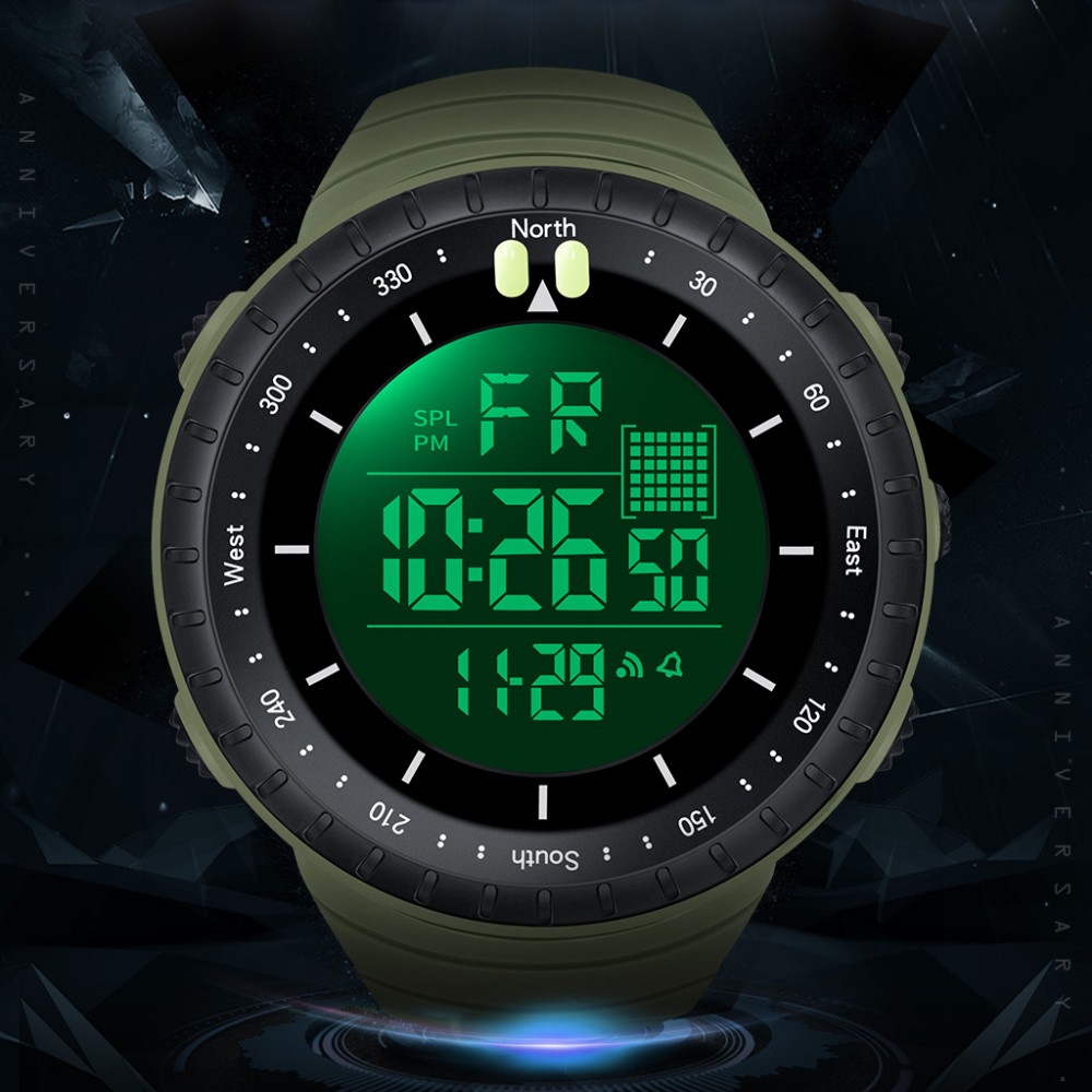 SYNOKE Outdoor Military Digita - Canvas Strap Watch 评论和价格