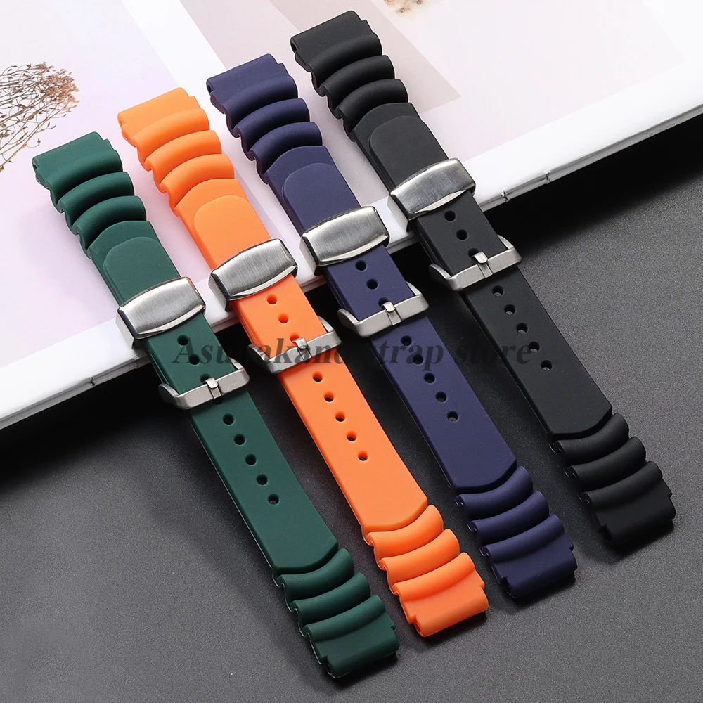 Silicone Watch Strap for Seiko - Citizen Watch Promaster 评论和价格