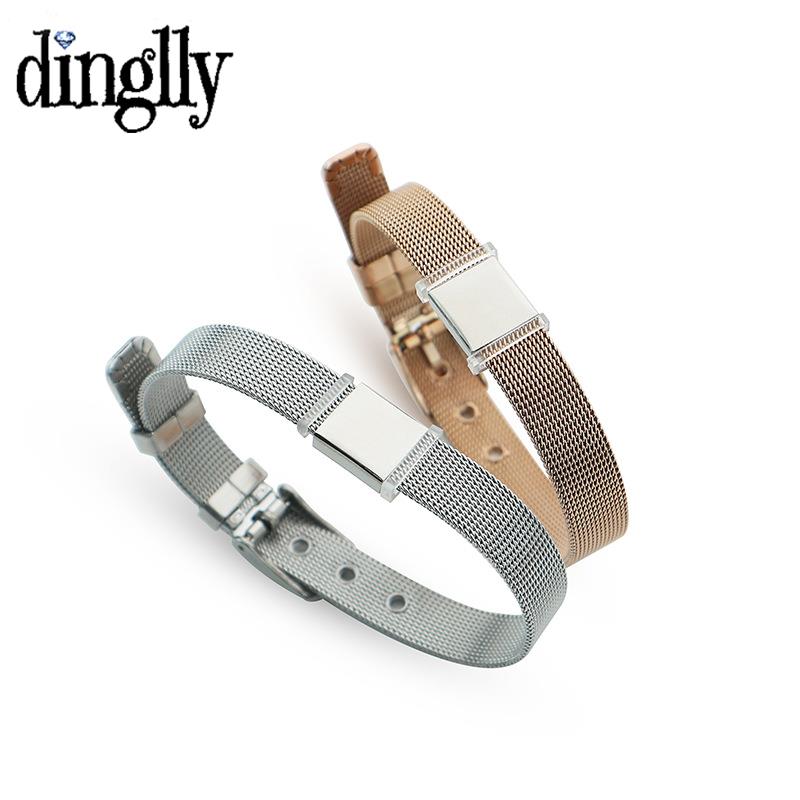 DINGLLY 10mm High Quality Stai - Mesh Strap Metal 评论和价格