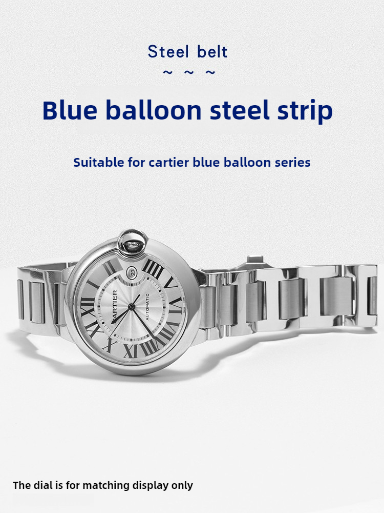Stainless steel watch strap is - Cartier Watch Ballon Bleu 评论和价格