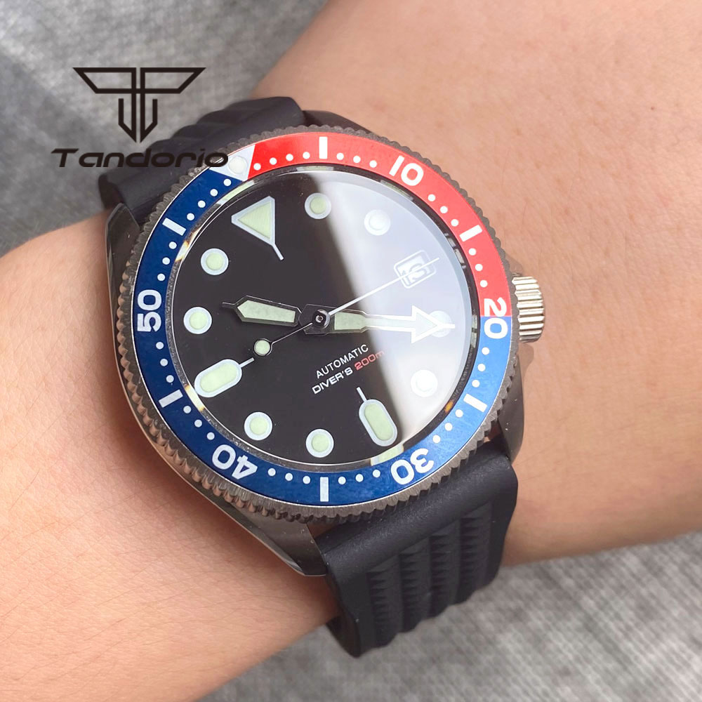Tandorio NH35A 37mm Automatic  - Rubber Strap Diver 评论和价格