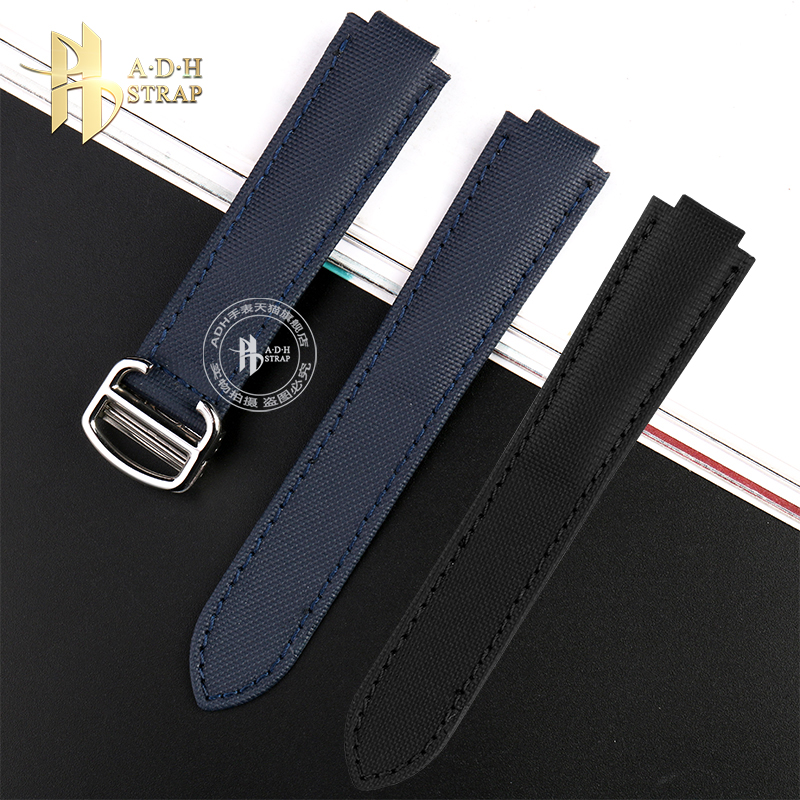 Canvas Nylon Watch Strap with  - Cartier Watch Ballon Bleu 评论和价格