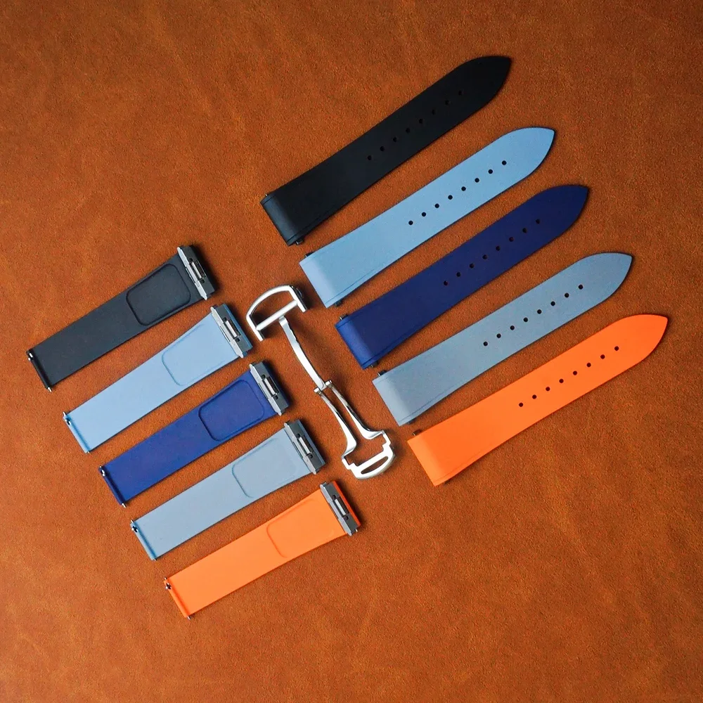 FKM Rubber Watch Straps For Ca - Cartier Watch Santos 评论和价格